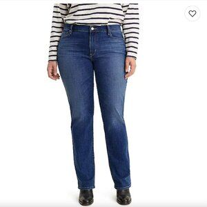Classic straight Levi jeans in lapis dark horse blue color. Excellent condition